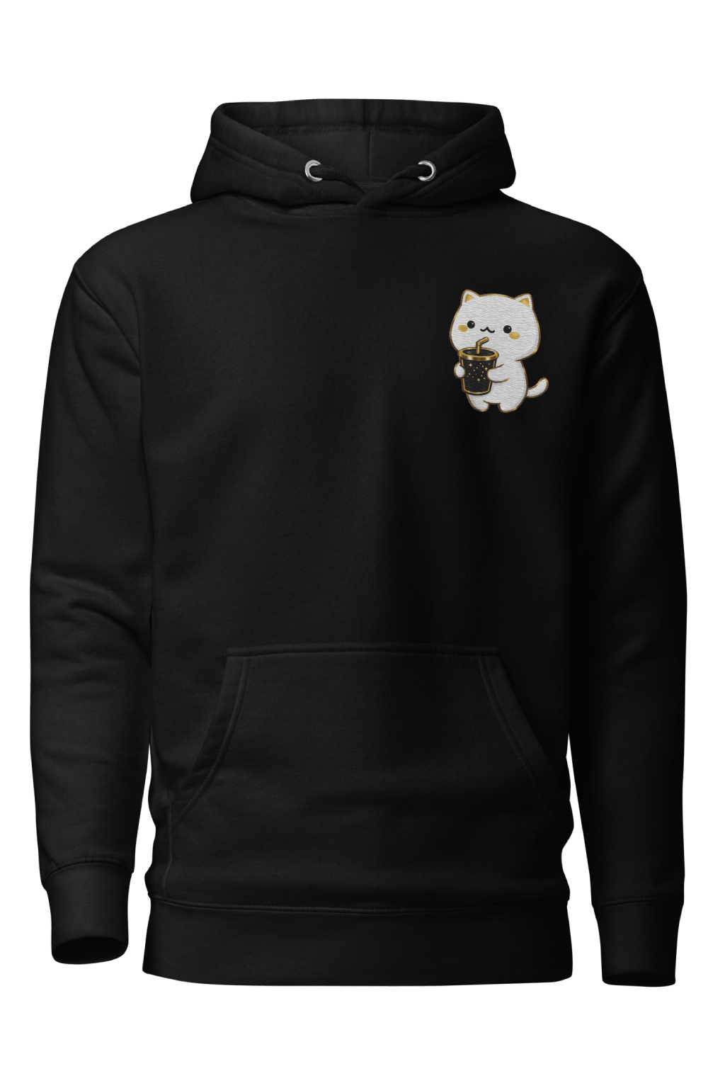 Hoodie nero minimalista Zelyor